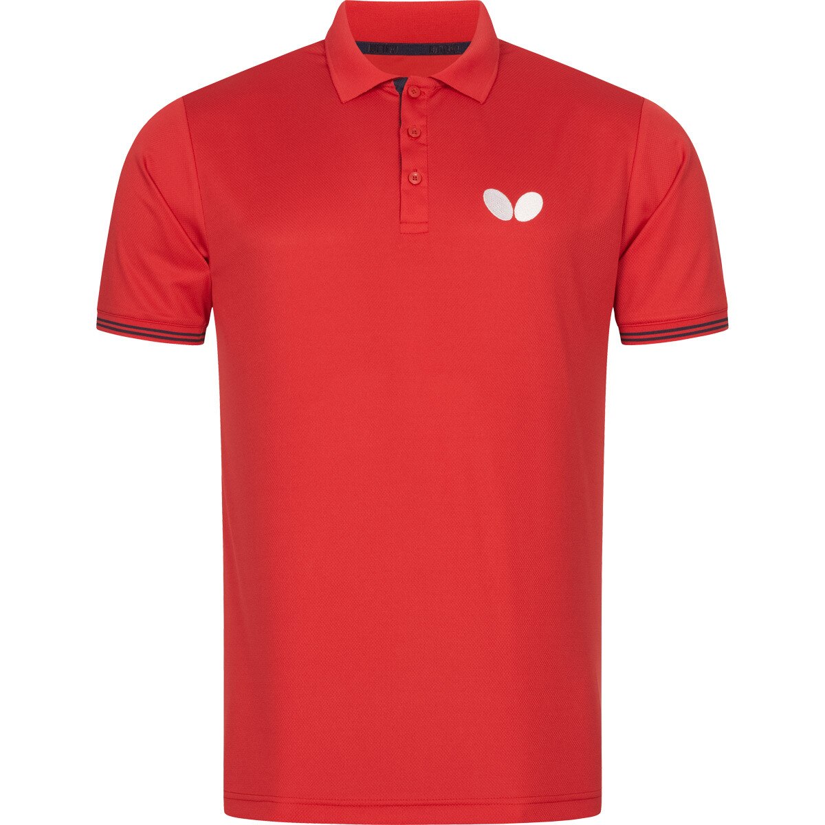 Butterfly Puren Shirt: Front & Back View of the Red Shirt